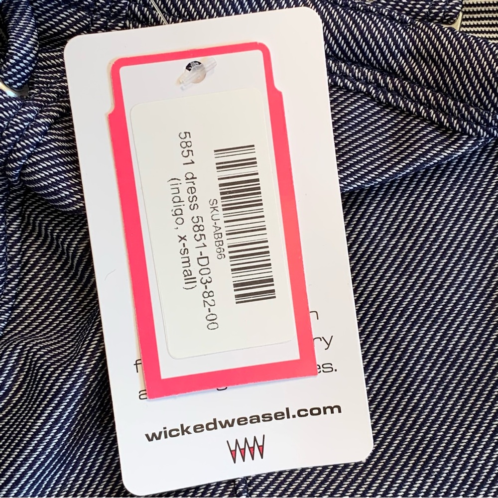 *NWT* Wicked Weasel Rebel Denim Dress - Picture 7 of 9